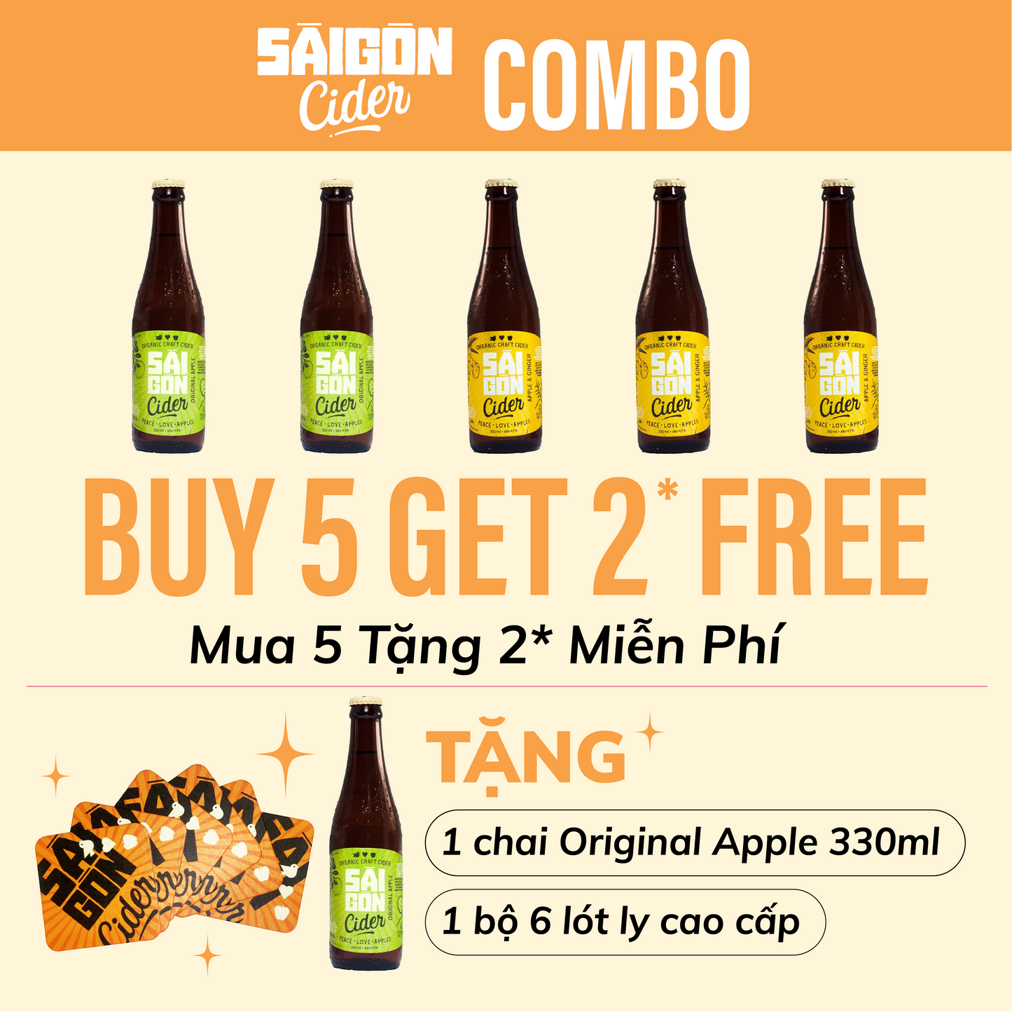 SAI GON CIDER - COMBO 6 PACK